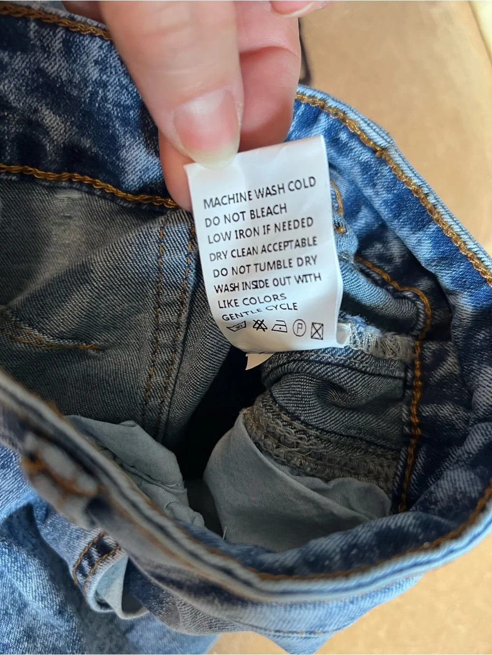 ADGN Acid Wash High Rise Tapered Jeans L NWOT